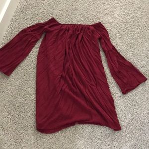 Off the shoulder dress